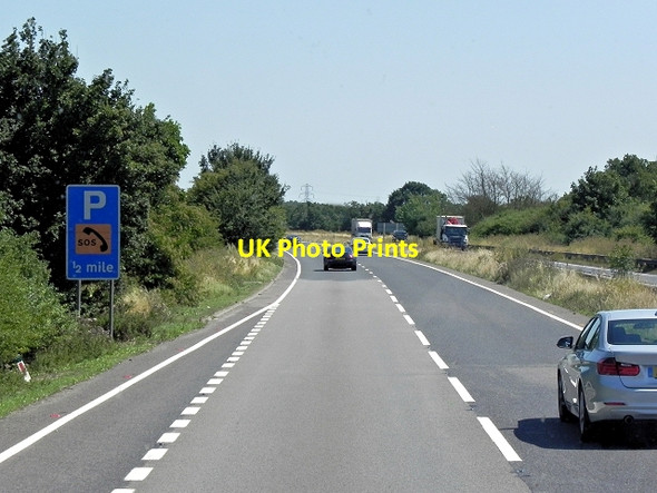 Photo 6"x4" Eastbound A14 near Ellington Ellington\/TL1571 c2013