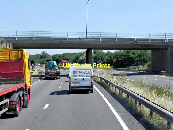 Photo 6"x4" Eastbound A14, Thrapston Road Bridge, Brampton Brampton\/TL2070 c2013
