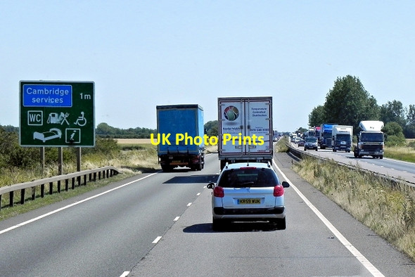 Photo 6"x4" Eastbound A14 (Huntingdon Road) near Fen Drayton Boxworth c2013
