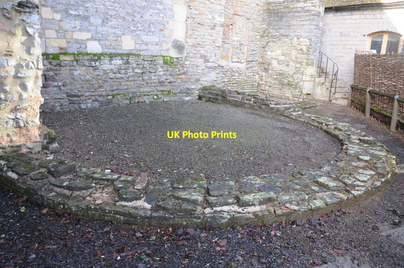 Photo 6"x4" Foundations, Deerhurst church Deerhurst c2014