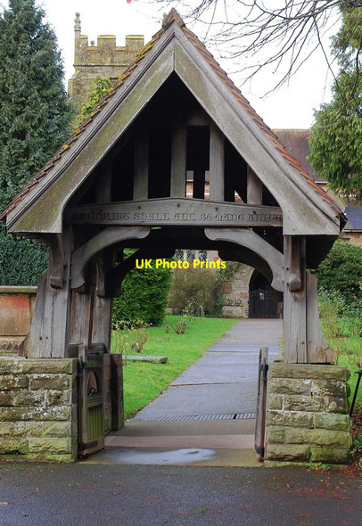 Photo 6"x4" St. John Baptist Parish Church (5) - lychgate, Claines, Worcs Claines c2013