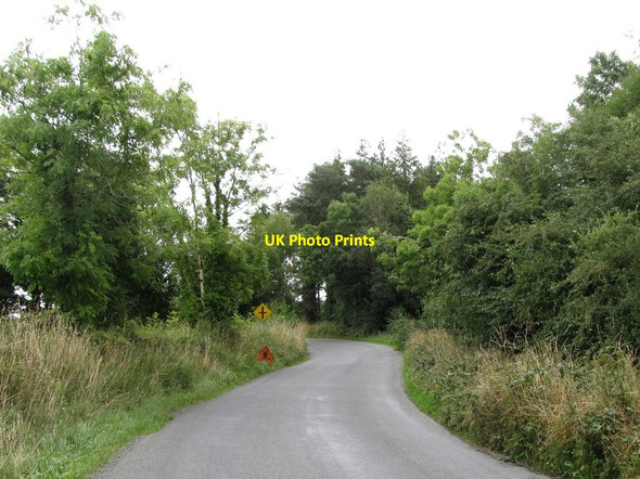 Photo 6"x4" Approaching Roosky Cross Roads on the L3505 Canningstown c2013
