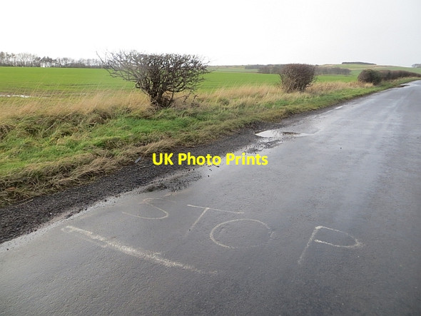 Photo 6"x4" Road near Grangemuir East Linton c2014