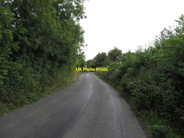 Photo 6"x4" View NNE along the L3505 west of Roosky Cross Roads Canningstown c2013