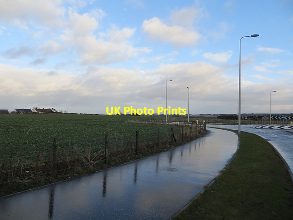 Photo 6"x4" New roundabout, Haddington Road Tranent c2014