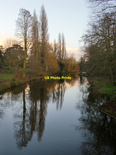 Photo 6"x4" View from the Palladian Bridge, Chiswick House Gardens, in January Chiswick c2014