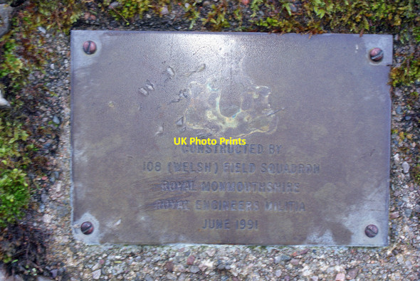 Photo 6"x4" Plaque by Kylerhea River footbridge Kylerhea\/Caol Reatha c2014