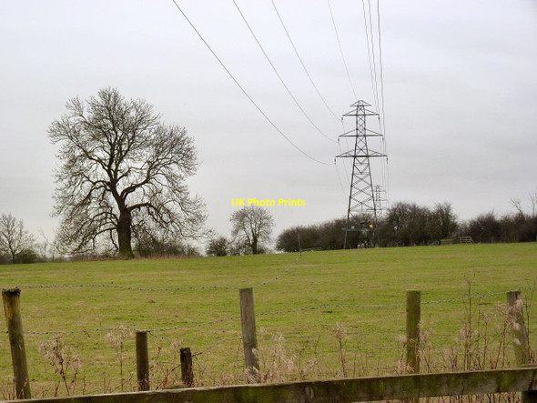 Photo 6"x4" Transmission line near Willoughby Willoughby-on-the-Wolds c2014
