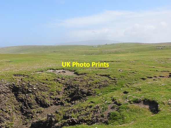 Photo 6"x4" Clifftop pasture, Scraada Ure c2013