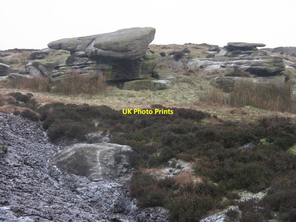 Photo 6"x4" Snow in Derbyshire Thornseat c2014