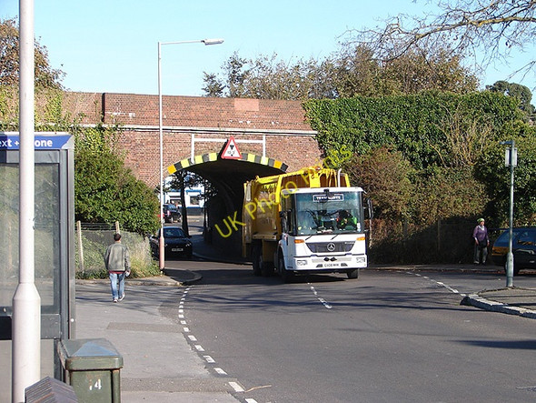 Photo 6"x4" Railway bridge over Station Road, Southwick Southwick\/TQ2405 c2008