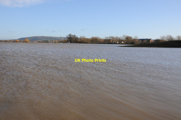 Photo 6"x4" Flooding from the River Avon Tewkesbury c2014