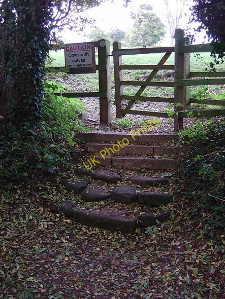 Photo 6"x4" Footpath to Hunger Hill Lambley\/SK6345 c2008