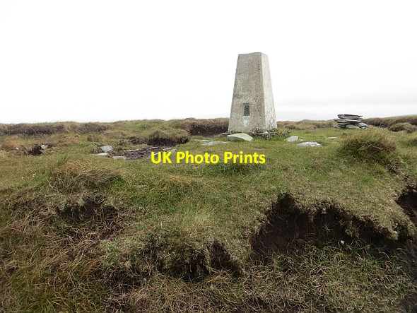 Photo 6"x4" Scalla Field triangulation pillar East Burrafirth c2013