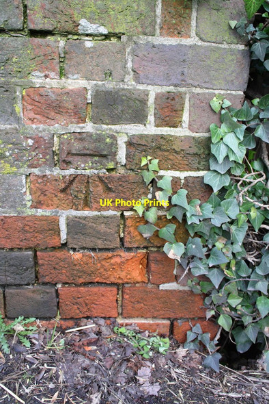 Photo 6"x4" Benchmark on Station Road railway bridge Stratfield Mortimer c2014