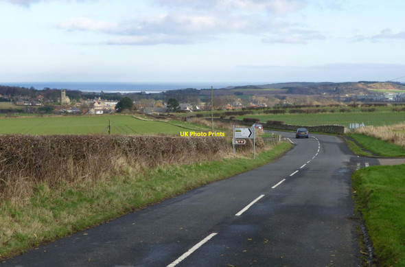 Photo 6"x4" The B6349 climbing up from Belford  Belford\/NU1033 c2014