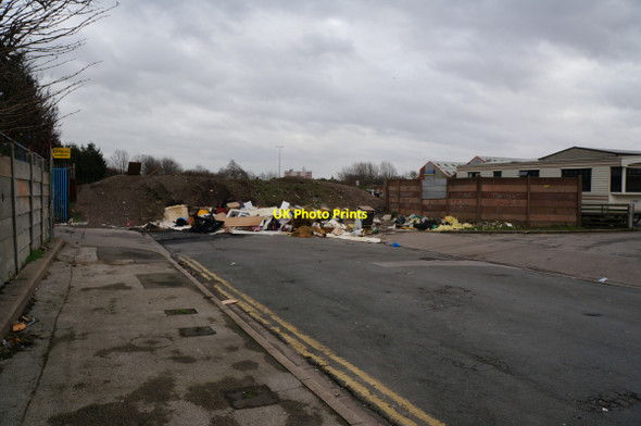 Photo 6"x4" Fly tipping near Bedford Street travellers site Kingston upon Hull c2014