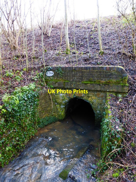 Photo 6"x4" Culvert under railway west of West Clandon Station West Clandon c2014