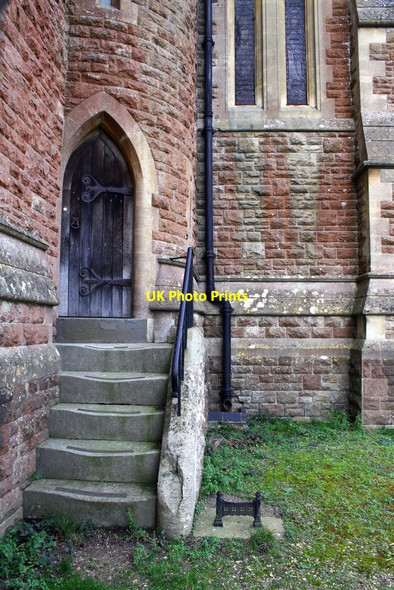 Photo 6"x4" Steps to turret door of St Mary's Church Stratfield Mortimer c2014