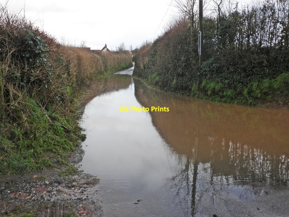 Photo 6"x4" Flooding on Langford Lane Langford\/ST2026 c2014