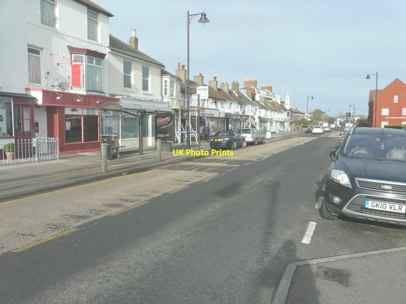 Photo 6"x4" Looking northwest along The Strand, Lower Walmer Deal c2014