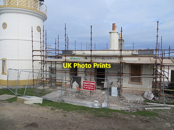 Photo 6"x4" Restoration, Sumburgh Head Lighthouse Grutness c2013