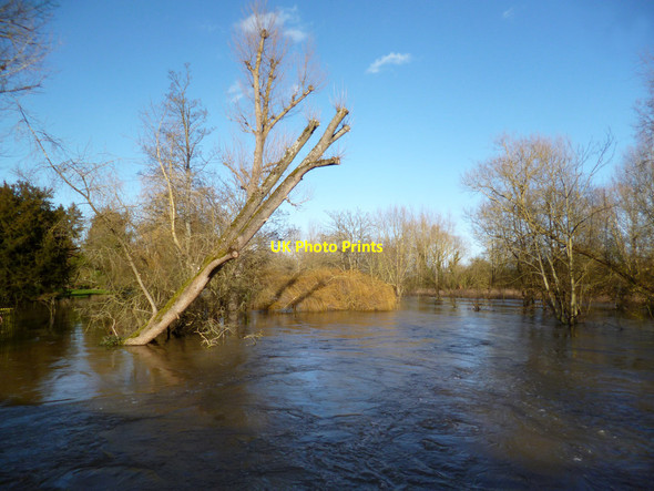 Photo 6"x4" River Loddon at Sandford Mill Merryhill Green c2014