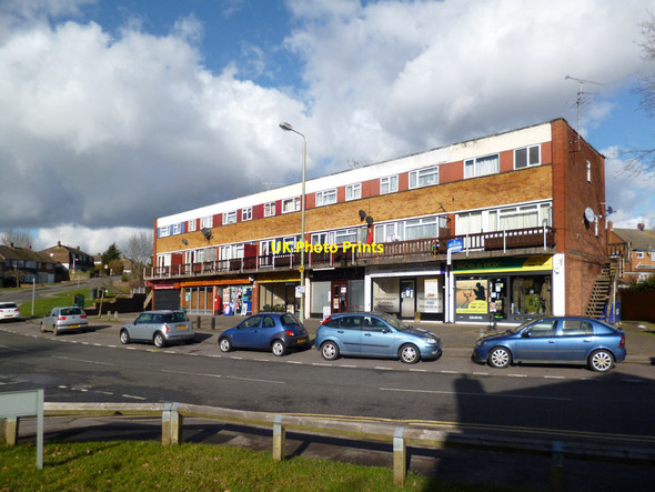 Photo 6"x4" A Row of Shops Earley c2014