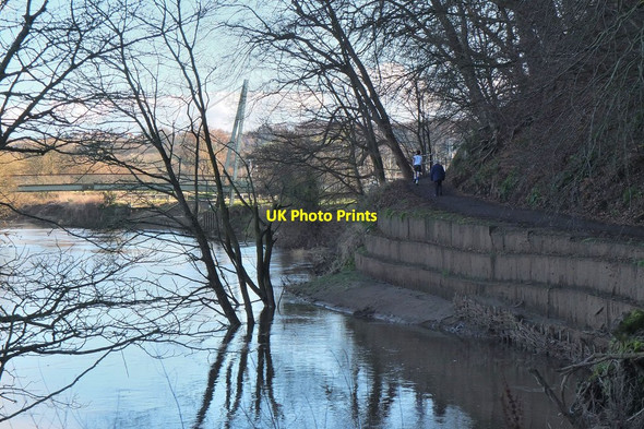 Photo 6"x4" Riverside path near Maiden Castle Durham c2014