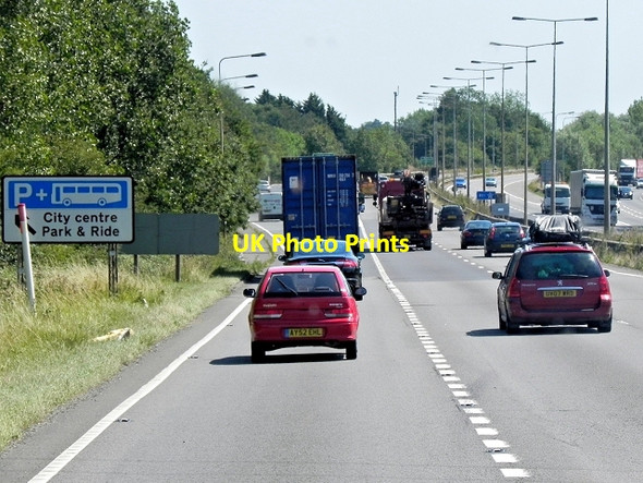 Photo 6"x4" A14, Girton Interchange Dry Drayton c2013