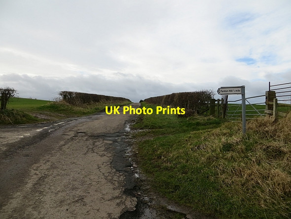 Photo 6"x4" Road junction near Fenton Hill Fenton\/NT9733 c2014