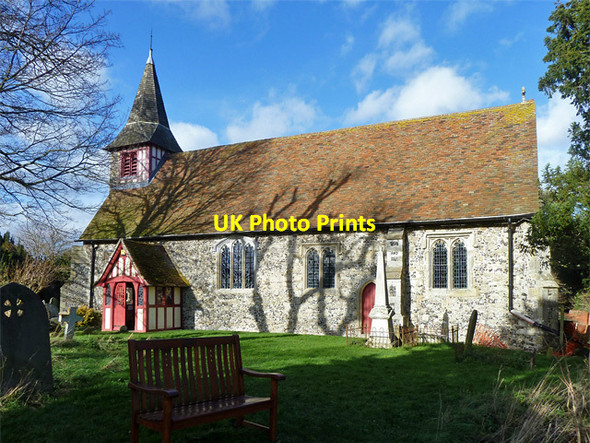 Photo 6"x4" Oare church Faversham c2014