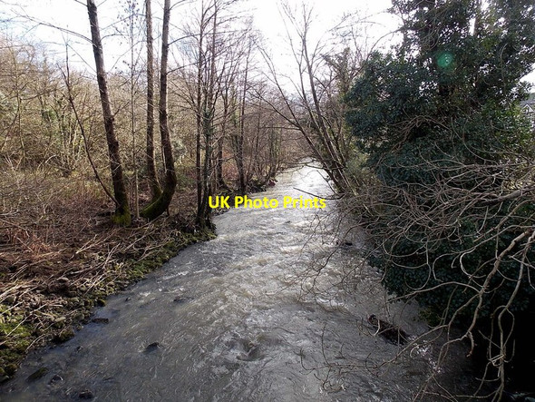 Photo 6"x4" Afon Cynon downstream from a footbridge in Robertstown, Aberdare Aberdare\/Aberdar c2014