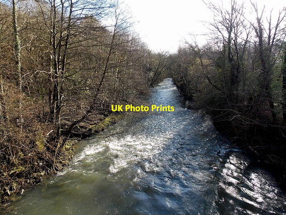 Photo 6"x4" Afon Cynon SSE of a footbridge in Penrhiwceiber Abercynon c2014