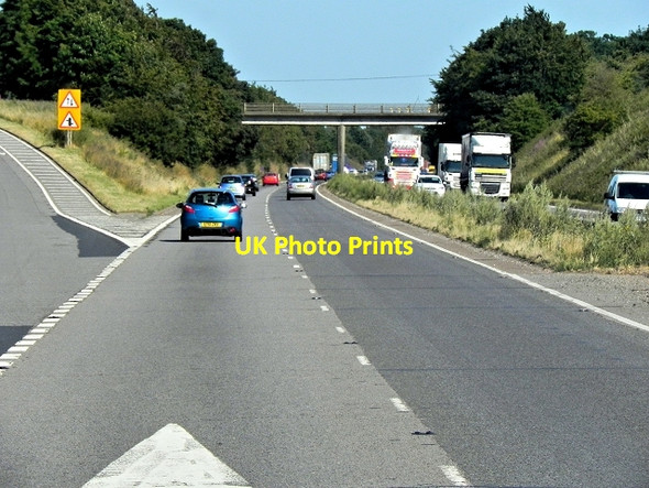 Photo 6"x4" Junction 41, Eastbound A14 Burthorpe c2013