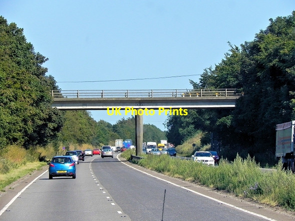 Photo 6"x4" Eastbound A14 Bridge (New Road) Risby\/TL7966 c2013