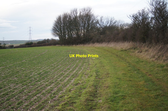 Photo 6"x4" Footpath on For Down North Oakley c2013