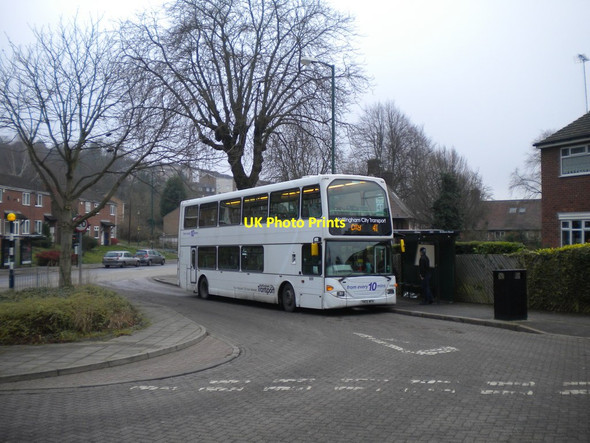 Photo 6"x4" Double decker in Kildare Road turning circle, St Ann's Nottingham\/SK5641 c2013