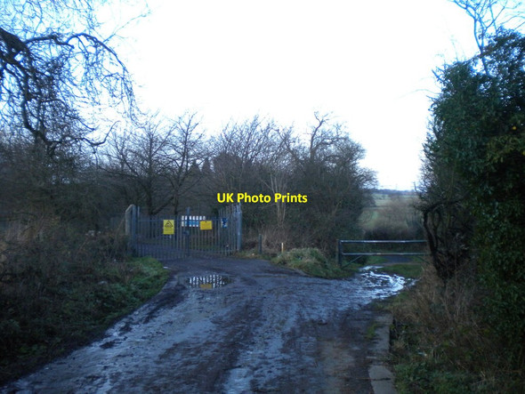 Photo 6"x4" Access to sewage treatment works near Gospel End Sedgley c2013