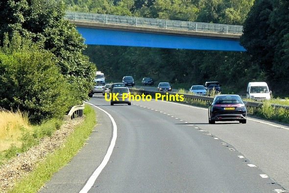 Photo 6"x4" Bridge over A14 near Creeting St Mary (Eastbound) Creeting St Mary c2013