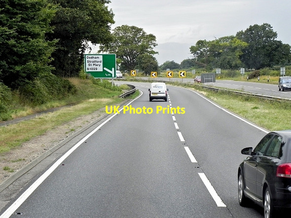 Photo 6"x4" Ipswich Road (A12) Holton St Mary c2013