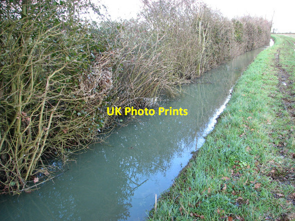 Photo 6"x4" Full ditch beside bridleway to Holland's Green Upgate Street\/TM2891 c2014