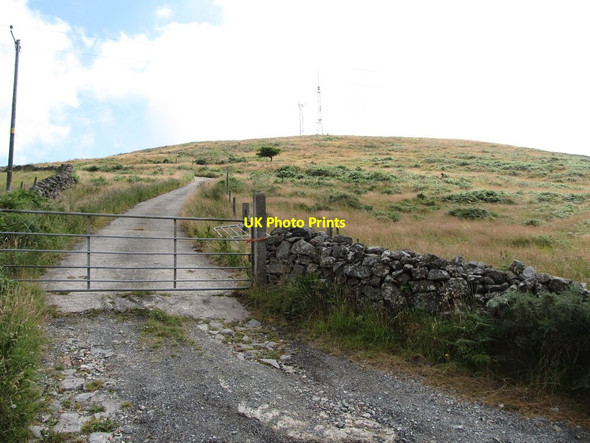 Photo 6"x4" Track linking Ballymageogh Road with the Aughrim Hill Telecommunications masts Attical c2013