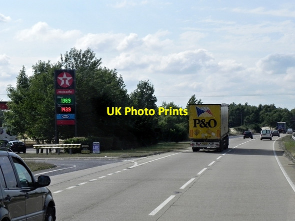 Photo 6"x4" Westbound A120, Ardleigh South Services Crockleford Heath c2013