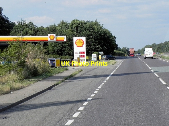 Photo 6"x4" Shell Service Station, A12 Northbound at Langham Langham\/TM0231 c2013