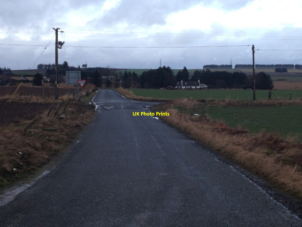 Photo 6"x4" Road junction near Fisherford Fisherford c2014