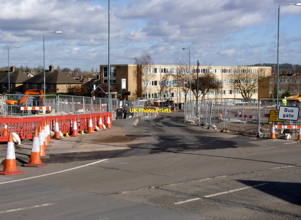 Photo 6"x4" Bus gate at Holy Trinity Brook Hill\/SK5633 c2014