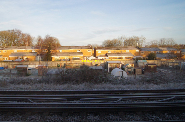 Photo 6"x4" Tiverton Road allotments Worting c2014