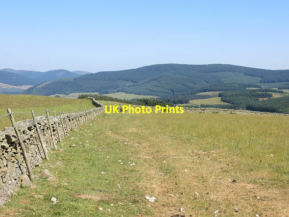 Photo 6"x4" Southern Upland Way above Traquair Rigg c2013