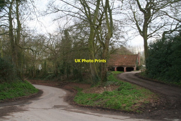 Photo 6"x4" Road through Claythorpe Claythorpe c2014